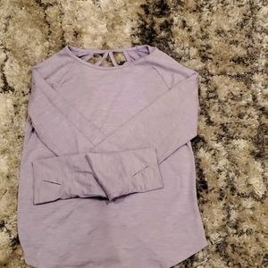 Purple long sleeve shirt size L in girls
